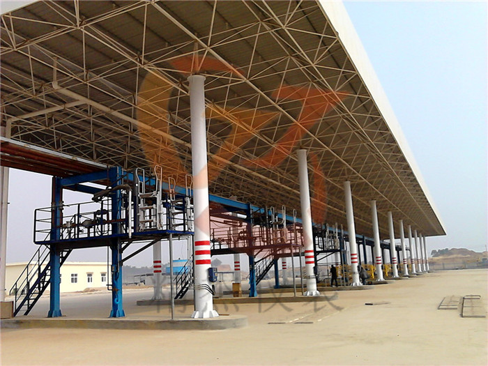 三十萬噸化工原料十二路裝車現場